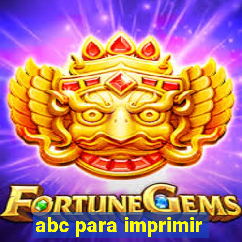 abc para imprimir